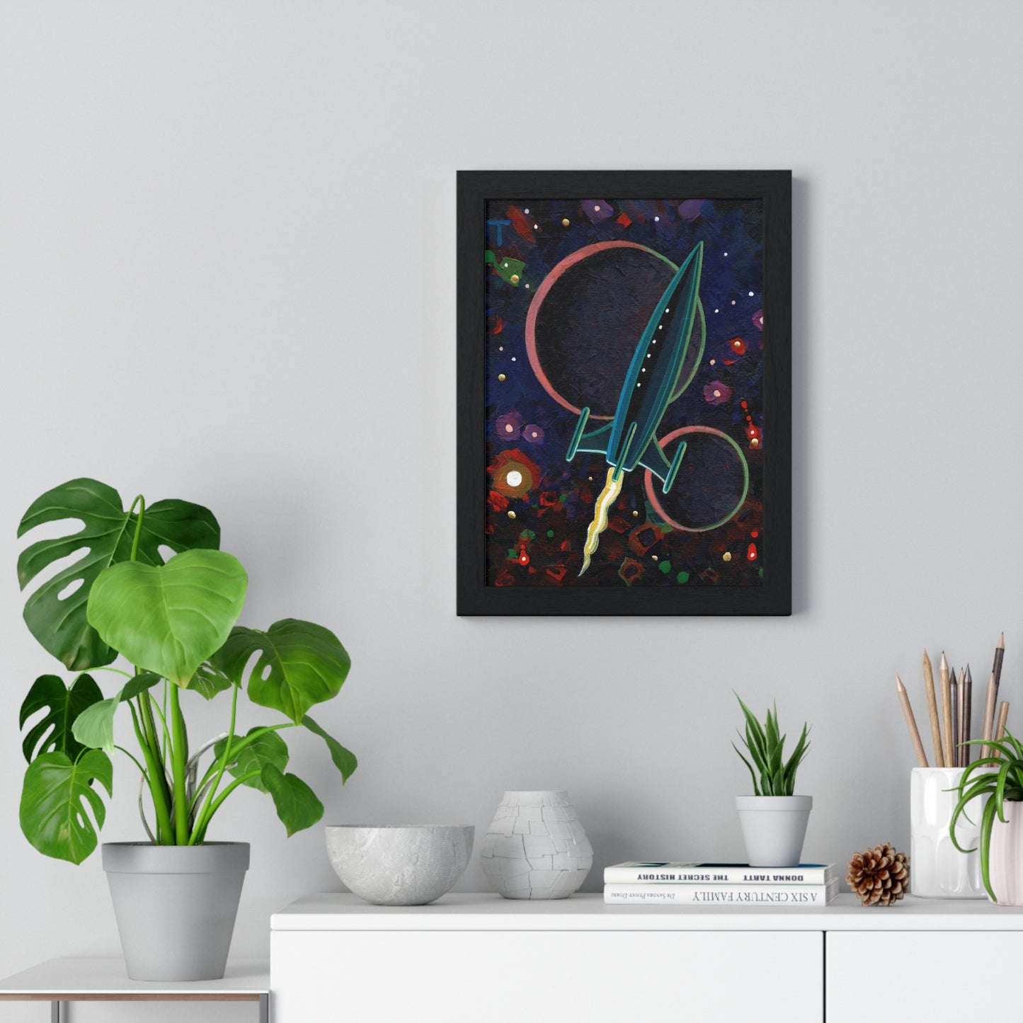 Peter Thorpe Rocket 2 Vertical Framed Print