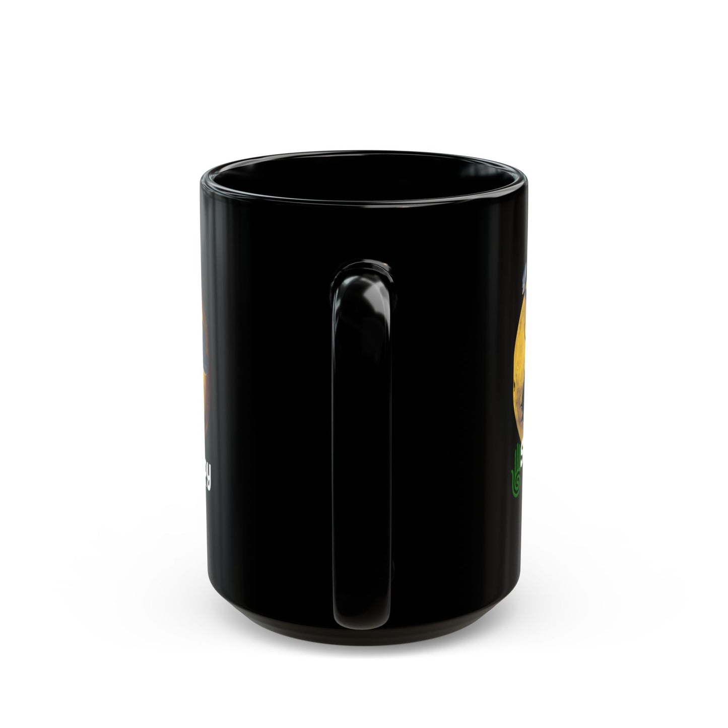 Space Cowboy Ball Big Black Mug (15oz - for use in a gravity field)