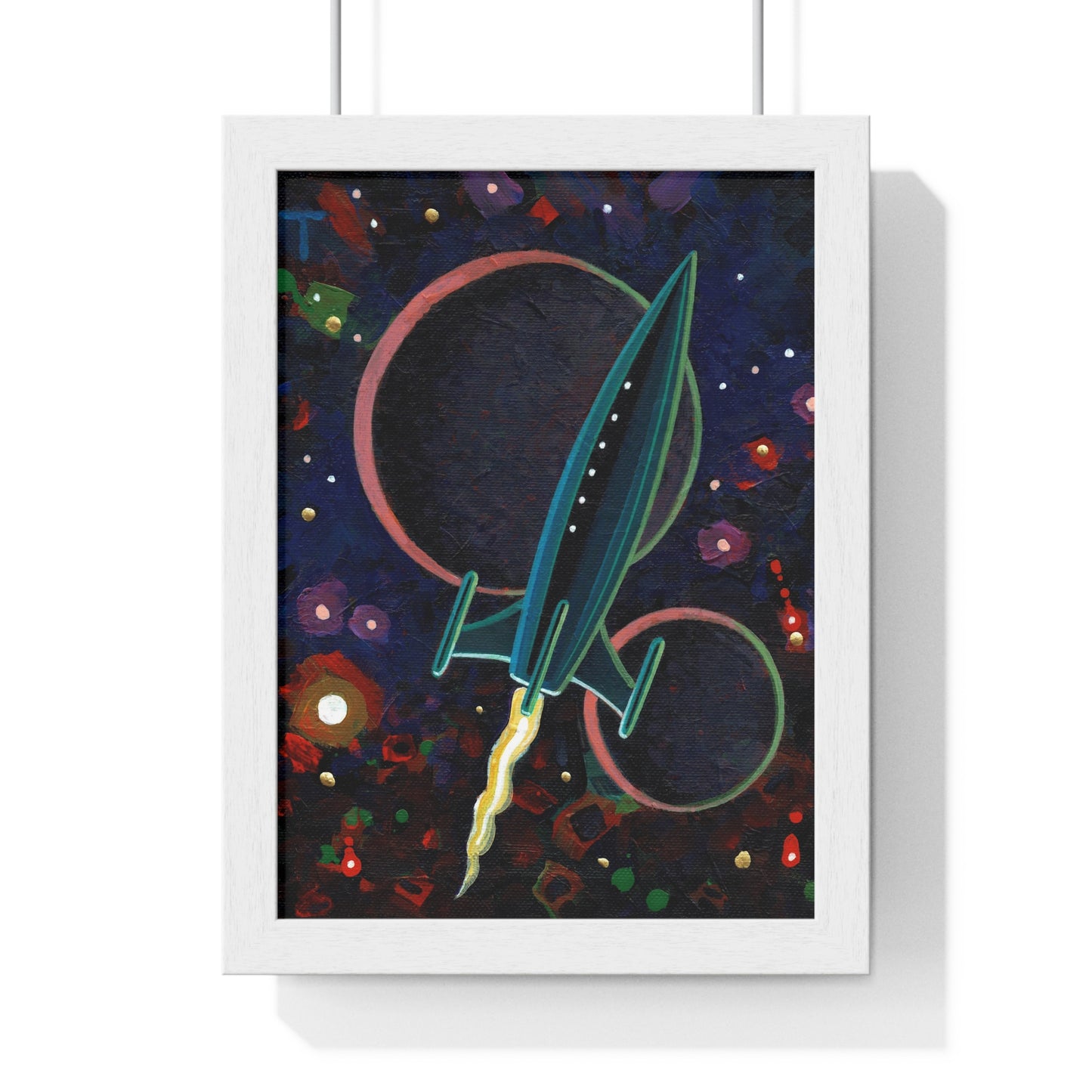 Peter Thorpe Rocket 2 Vertical Framed Print