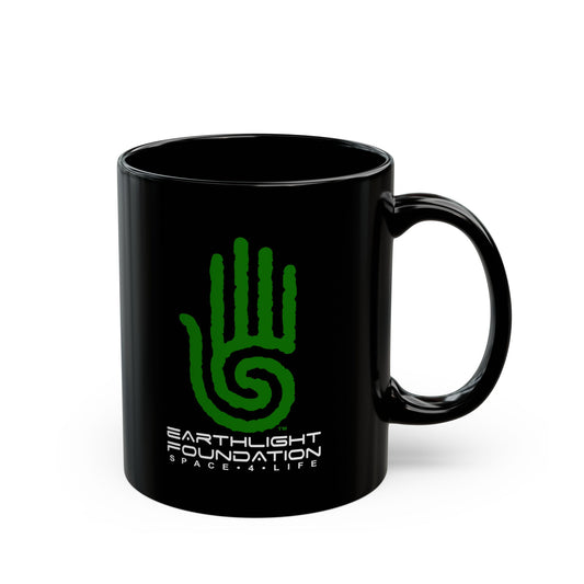 EarthLight Space for Life Black Mug (11oz - for use in a gravity field)