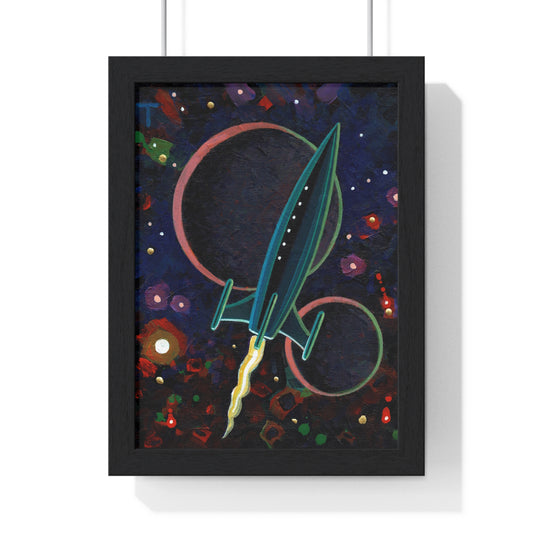 Peter Thorpe Rocket 2 Vertical Framed Print