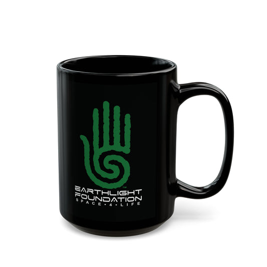 EarthLight Space for Life Large Black Mug (15oz - for use in a gravity field)