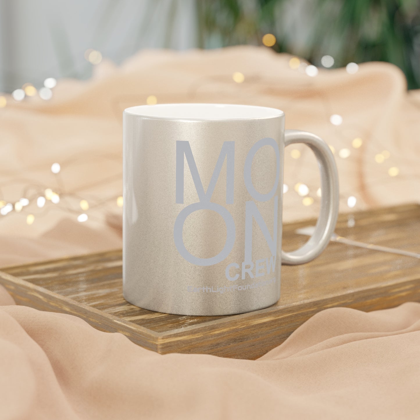 MOON CREW Silver Metallic Mug (11oz)