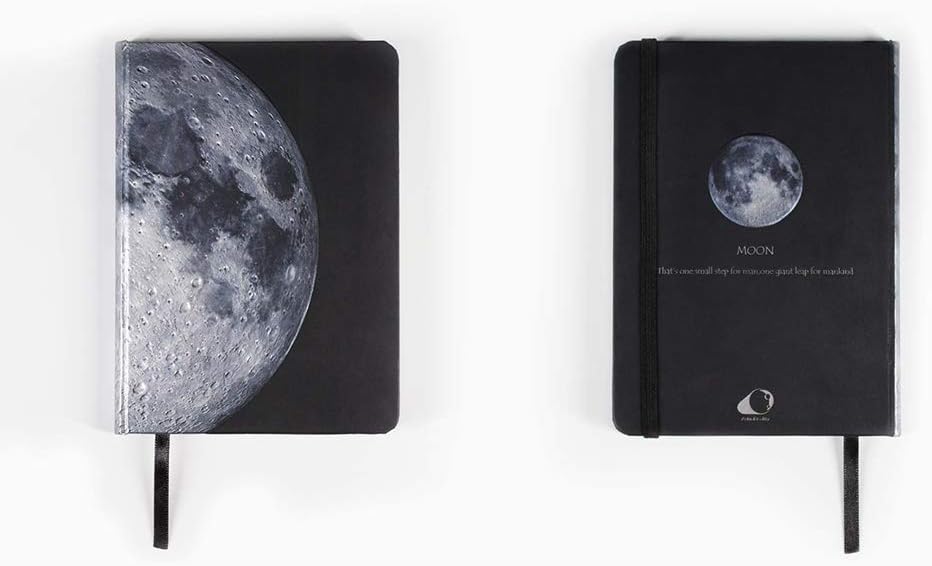 AstroReality: Lunar Embossed Hardcover Writing Journal